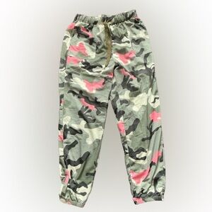 Women's Pink & Green Camo Joggers
